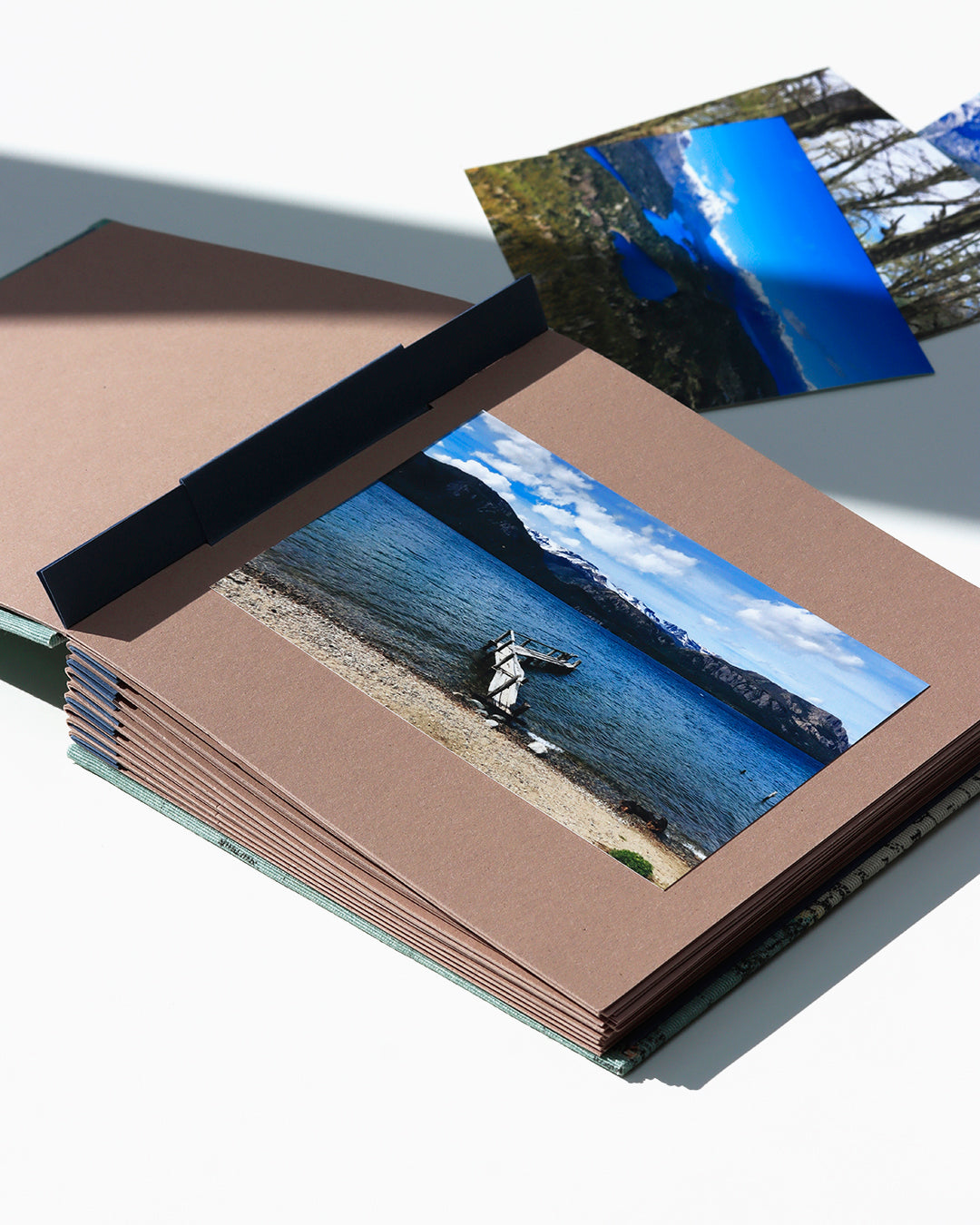 Album medio fotografia quadrato | rilegatura australiana | mappamondo