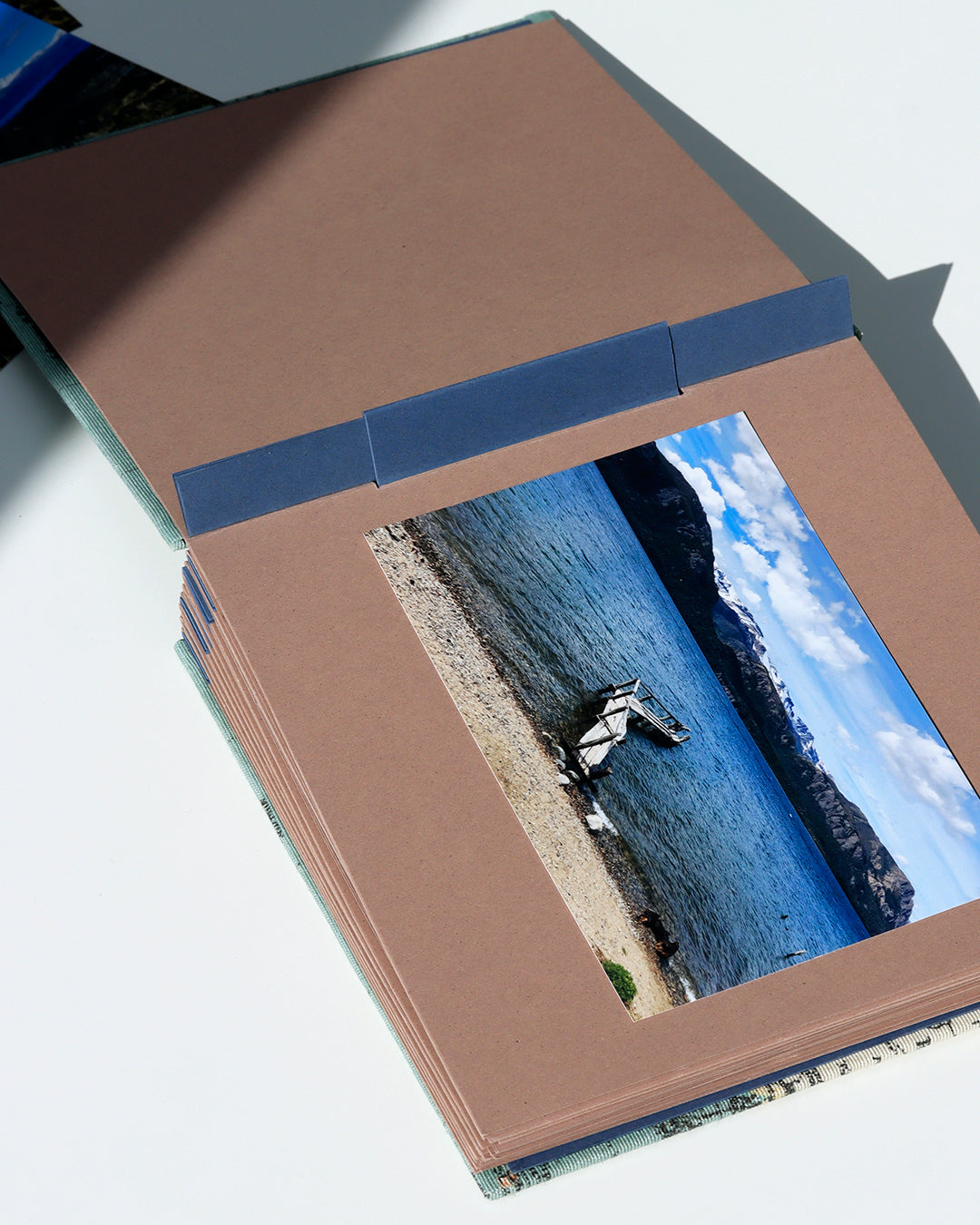 Album medio fotografia quadrato | rilegatura australiana | mappamondo