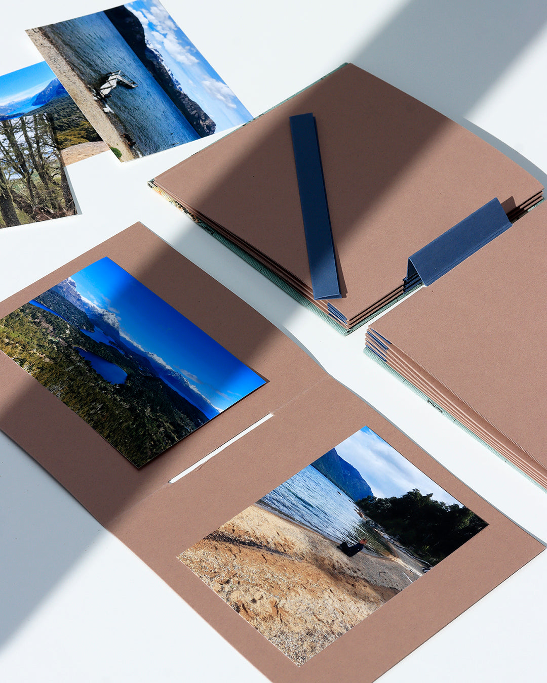 Album medio fotografia quadrato | rilegatura australiana | mappamondo