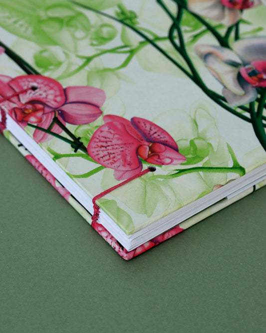 Quaderno Appunti, formato A5, Orchidee