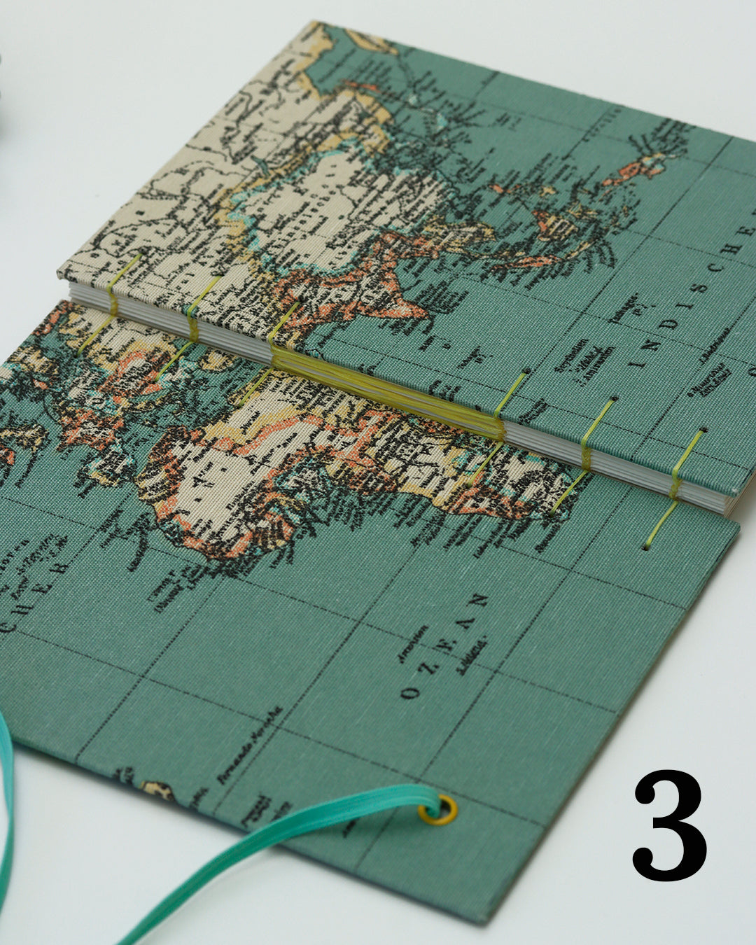Quaderno Appunti Formato A5 Mappamondo con busta ed elastico