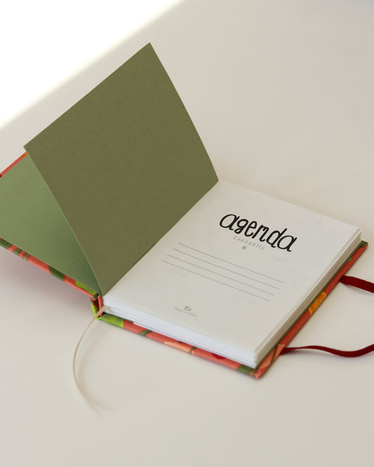 Agenda tascabile perpetua A6 tulipani (con tasca interna)