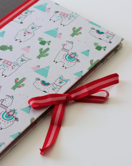 Album grande fotografia, cucitura esposta sul dorso rigido, album nascita, lama