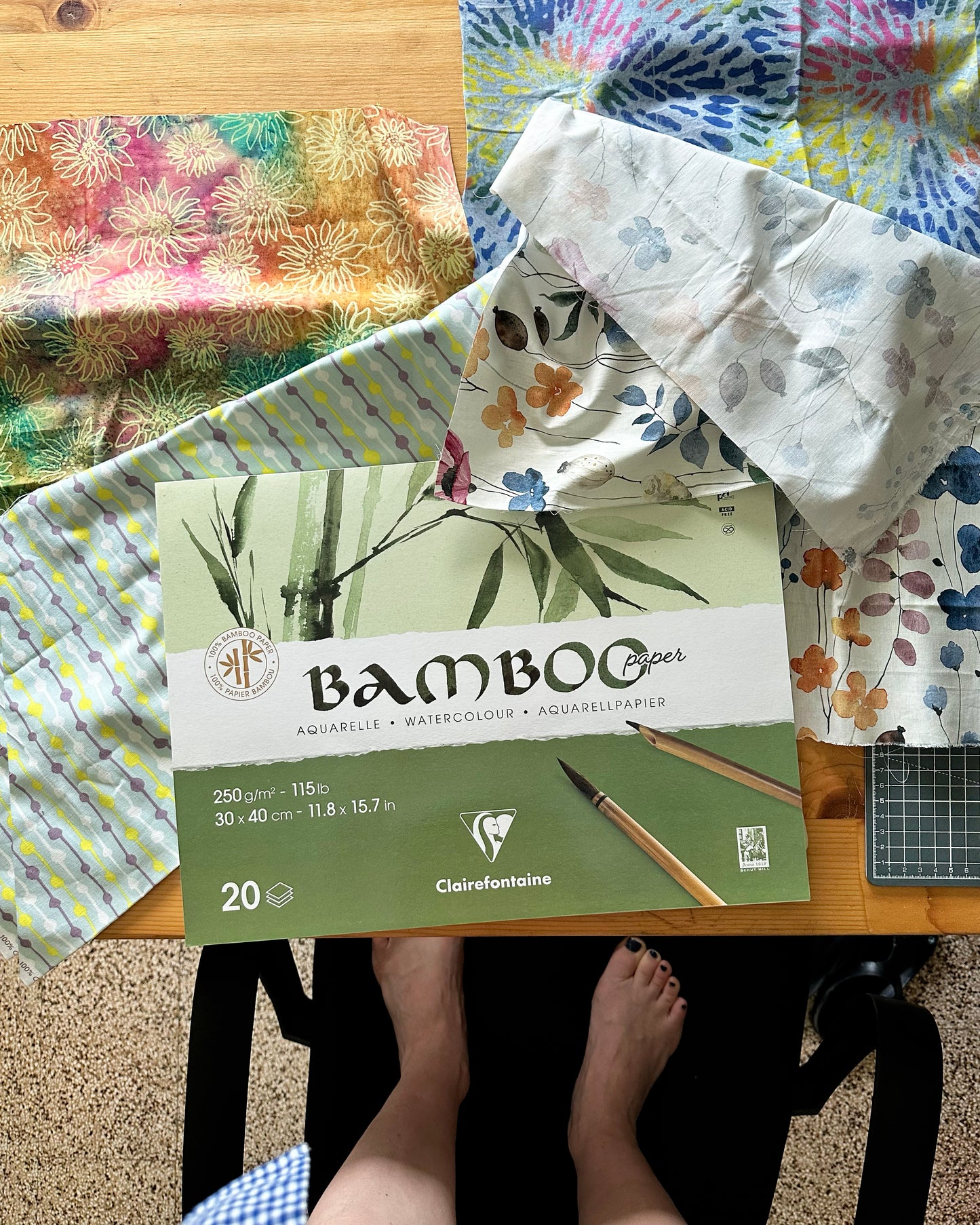 Quaderno Acquarello (Clairefontaine, 100% bambù) rizoma, punto e linea