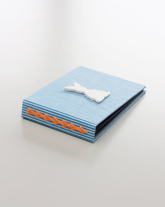 Album piccolo fotografia | bomboniera | cucitura esposta sul dorso rigido | coniglietto