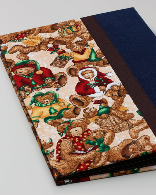 Album grande fotografia | cucitura esposta sul dorso rigido | album nascita | orsetti natalizi