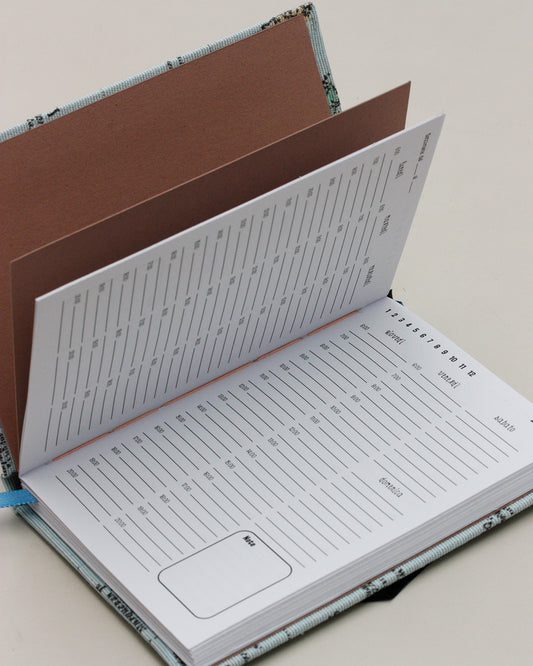 Agenda tascabile perpetua A6, mappamondo