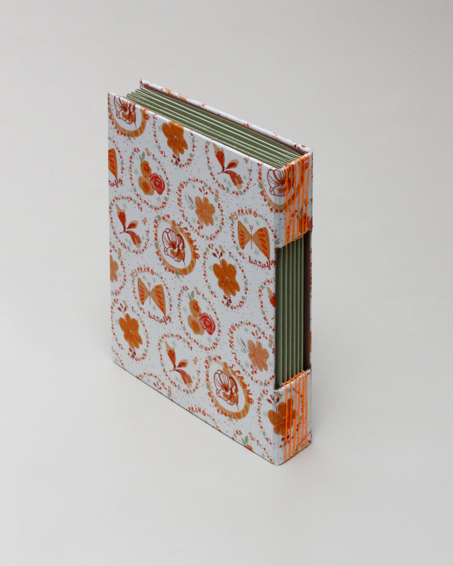 Album primavera fiori bianco & arancione