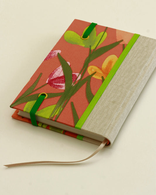 Agendina 2026 tulipani (dorso arrotondato con elastico e pagine bianche extra)