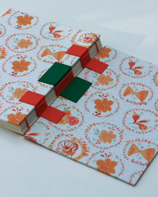 Quaderno da corredo formato A5 Appunti Bauletto Primavera Arancione