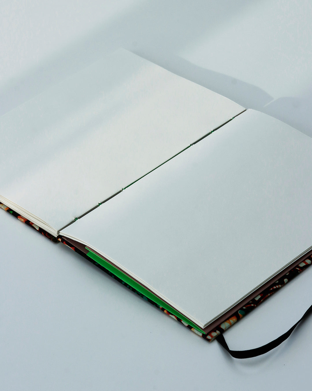 Quaderno formato A5 wax Appunti arabesco verde e verde acqua (elastico e busta)