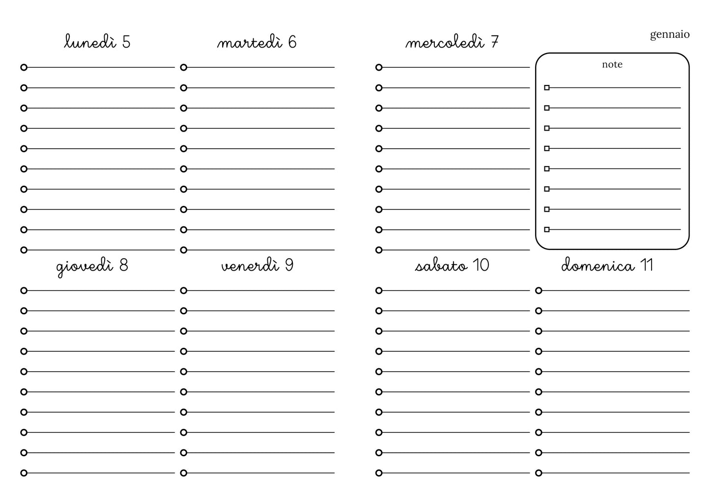Agendina 2026 floreale verde petrolio (copta con elastico e busta)