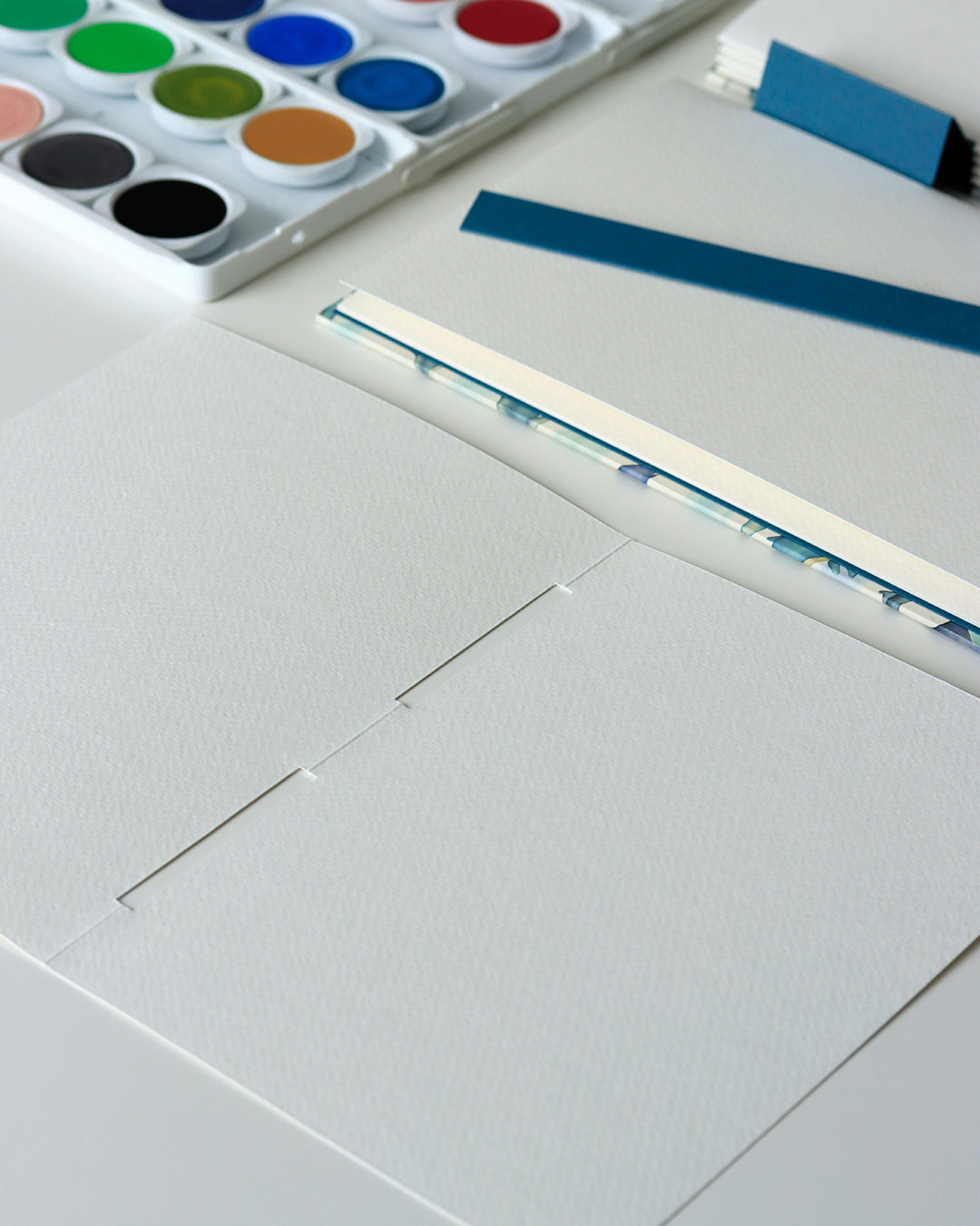 Quaderno A5 botanico Acquarello e Collage Balene e delfini