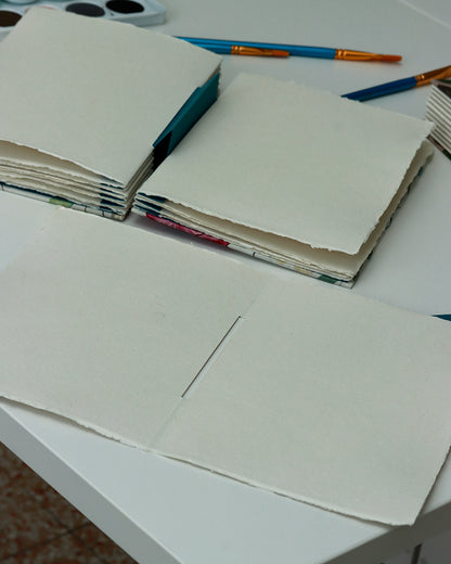 Quaderni per acquerello (carta fatta a mano Khadi, 100% cotone, 320 g/m2, grana medio-ruvida)
