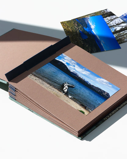 Album medio fotografia quadrato | rilegatura australiana | mappamondo