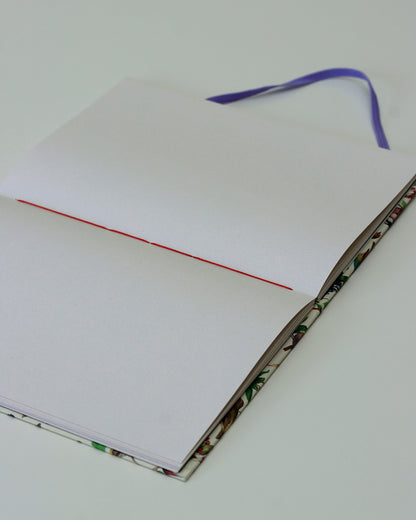 Quaderno Appunti, Formato A5, Algacarta, Uccellini con elastico e busta