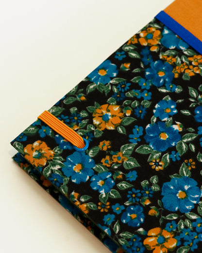 Agenda 2026 fiori gialli e blu (dorso arrotondato con elastico)