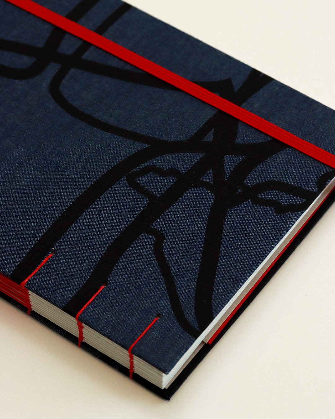 Agenda 2026 fili su jeans (mix copta e francese con elastico e busta)