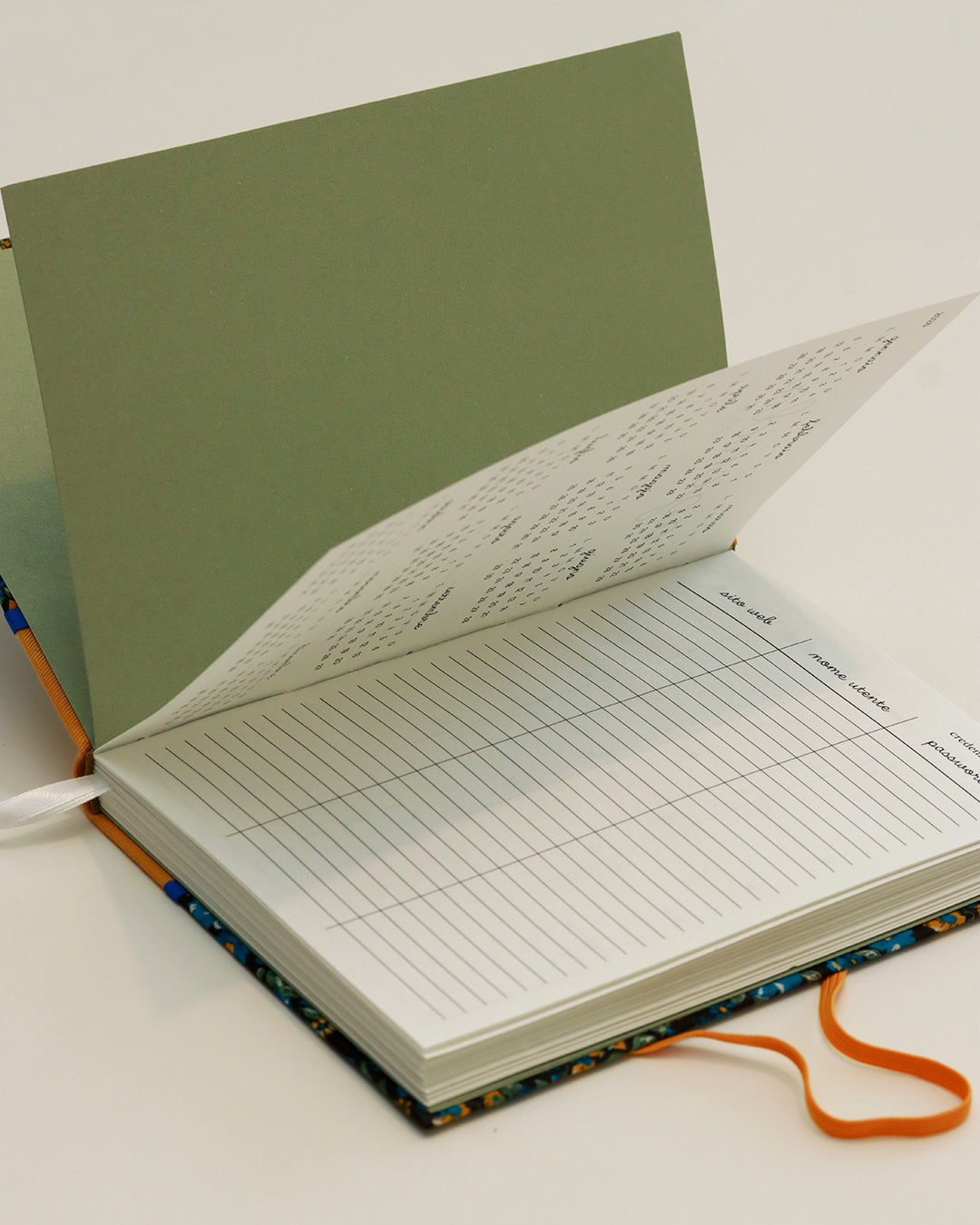 Agenda 2026 fiori gialli e blu (dorso arrotondato con elastico)