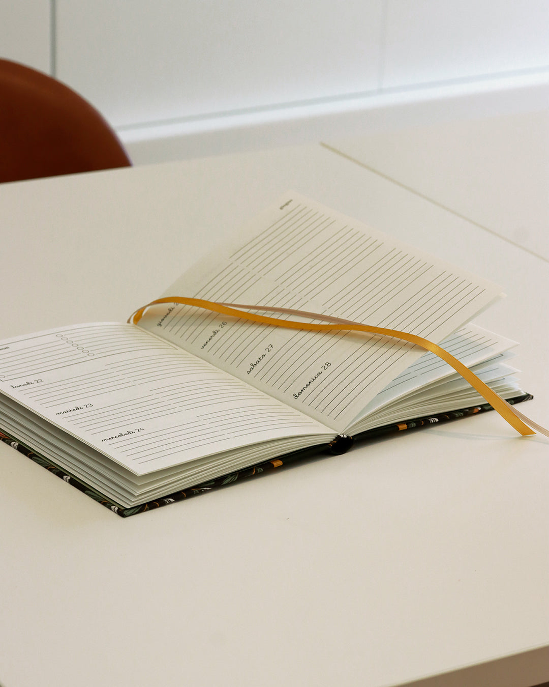 apertura piatta flatlay agenda a5