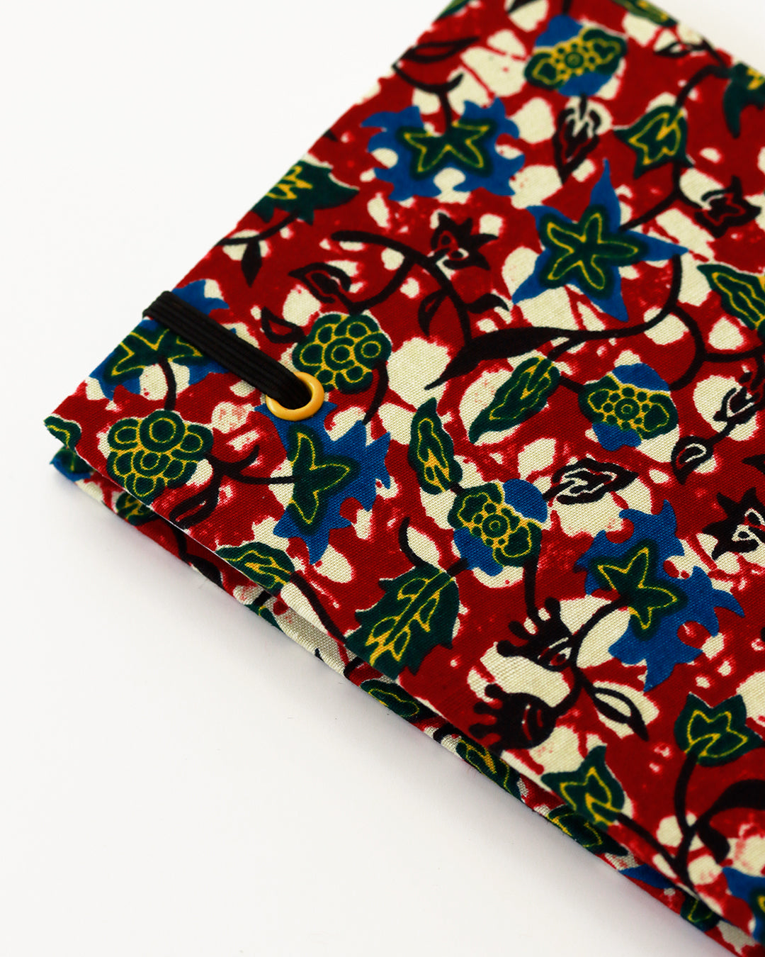 Agenda tascabile perpetua A6, floreale bordeaux wax africano