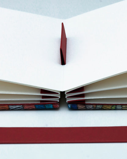 Quaderno Acquarello (Fabriano 1264, 25% cotone) onde, rosso