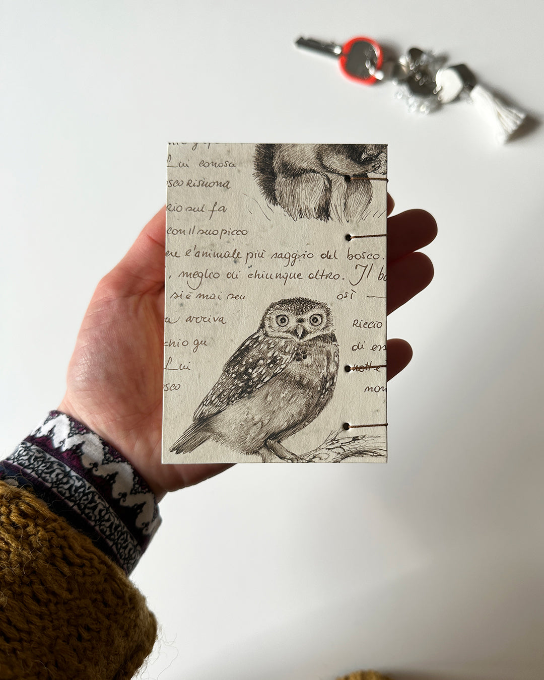 Mini quaderno tascabile - journaling nel bosco