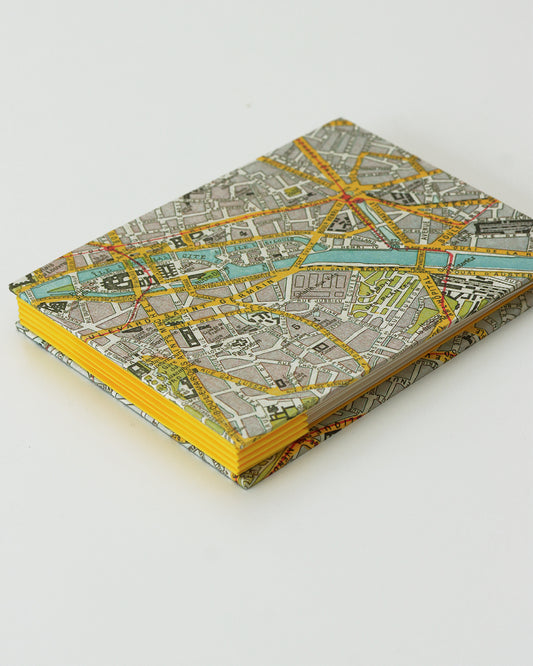 Album cartoline (illustrate) con mappa vintage Parigi 1922