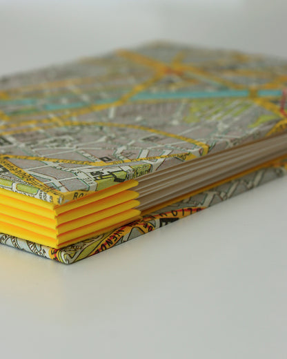 Album cartoline (illustrate) con mappa vintage Parigi 1922