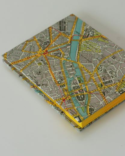 Album cartoline (illustrate) con mappa vintage Parigi 1922