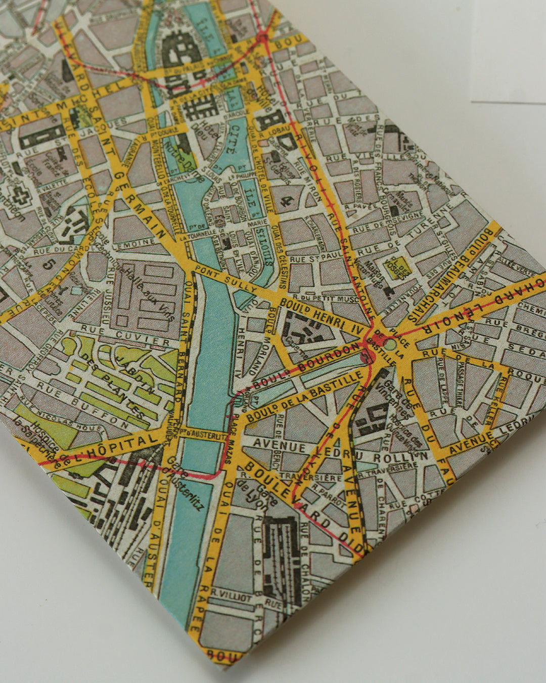 Album cartoline (illustrate) con mappa vintage Parigi 1922