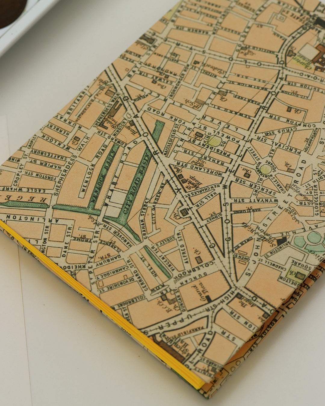 Album cartoline (illustrate) con mappa vintage del centro di Londra 1920