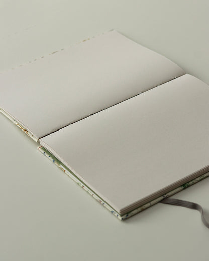 Quaderno Appunti, Formato A5, Algacarta, Ombrellifere (con elastico e busta)