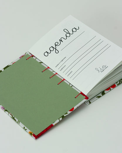 Agenda delle ricorrenze fiori di campo (copta con elastico)