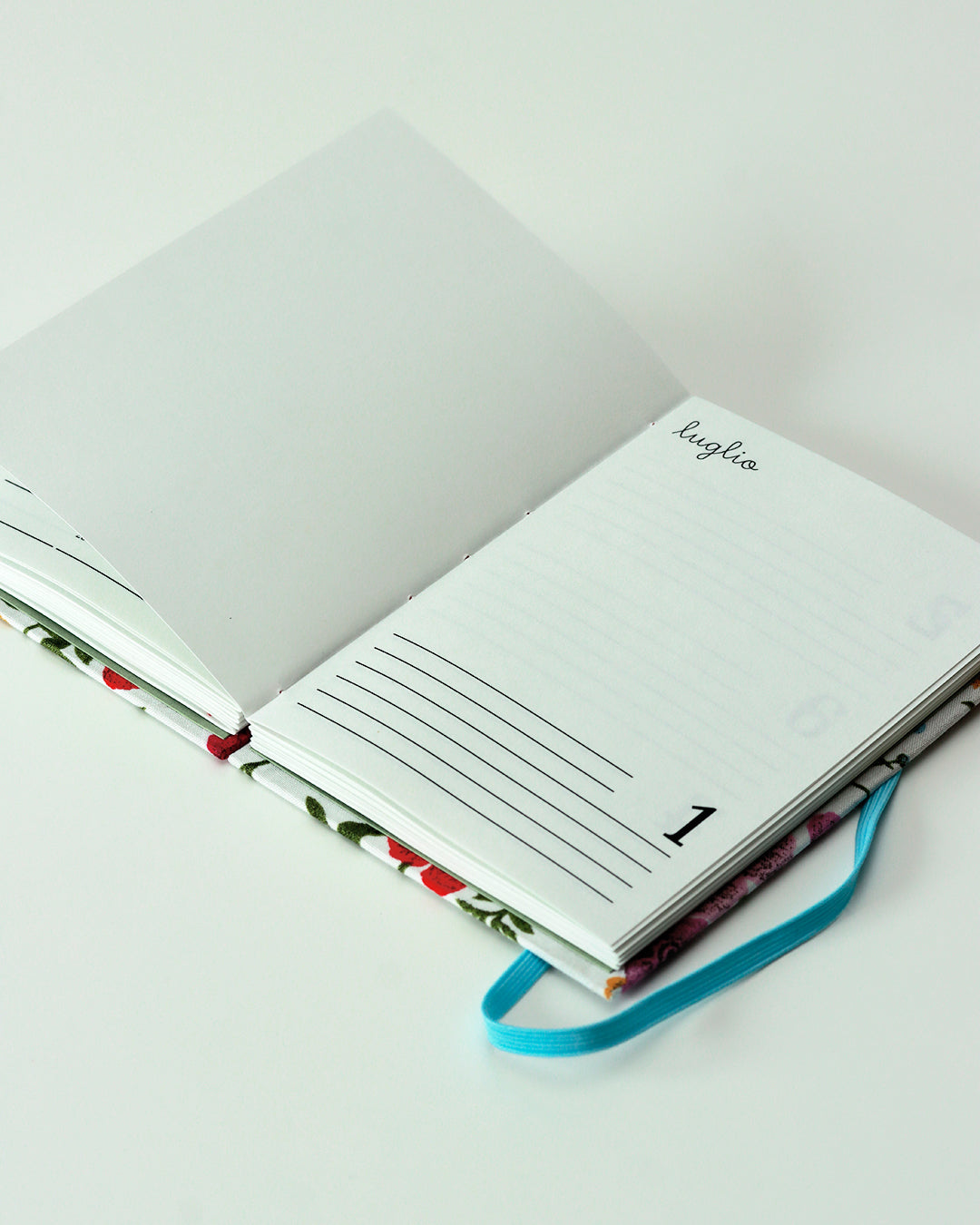 Agenda delle ricorrenze fiori di campo (copta con elastico)