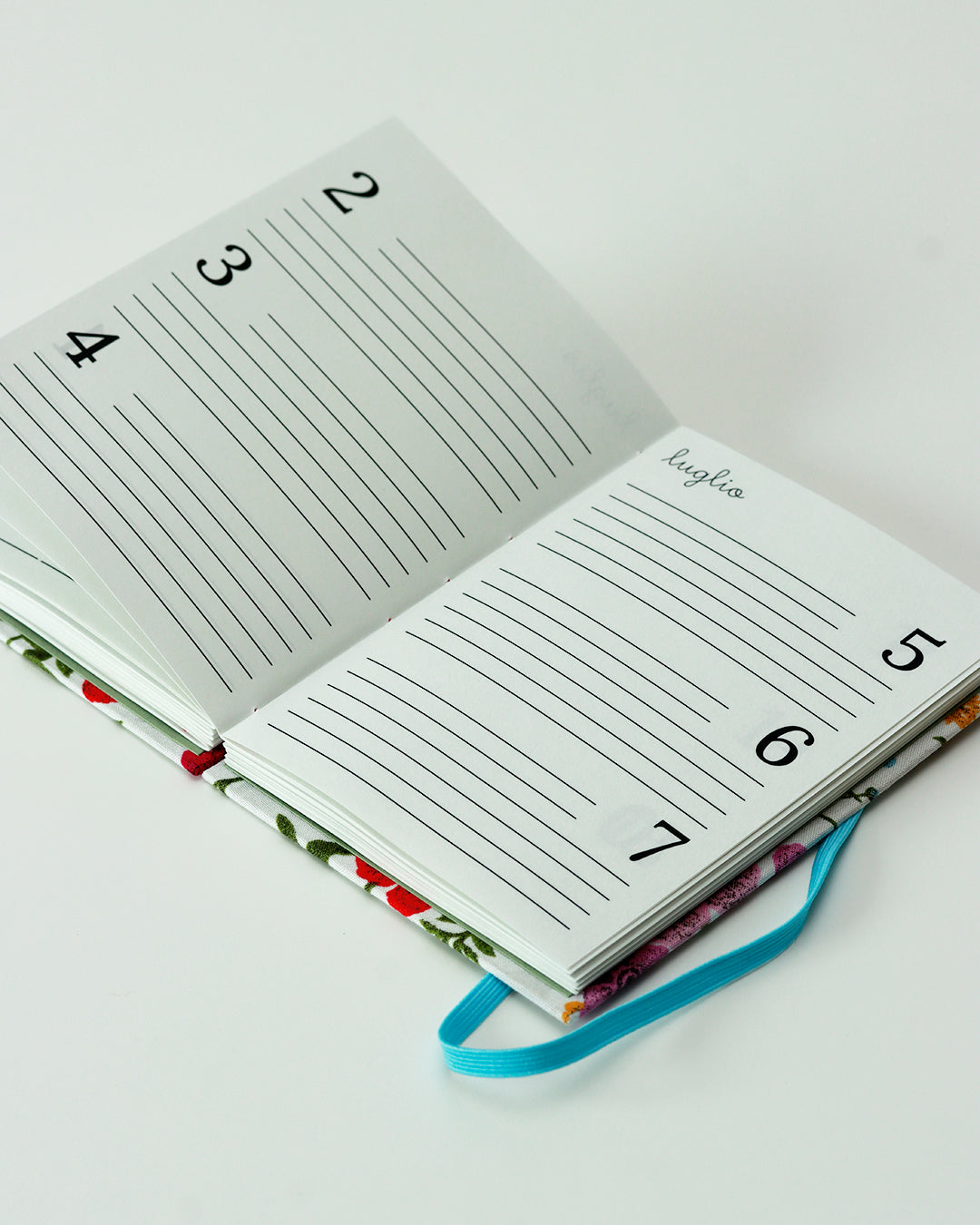 Agenda delle ricorrenze fiori di campo (copta con elastico)