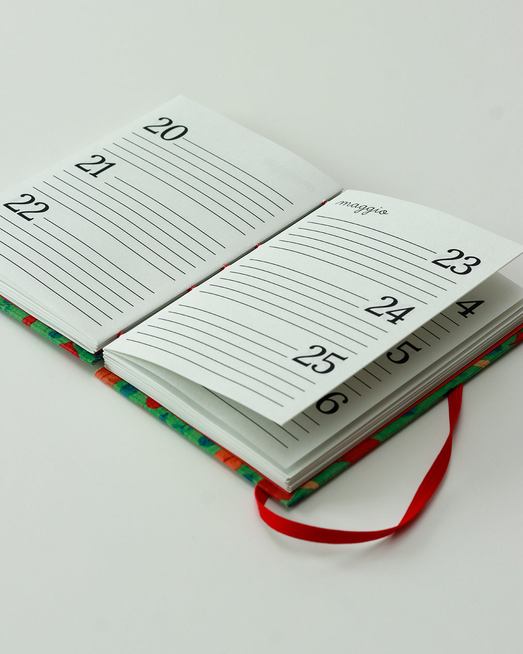 Agenda delle ricorrenze foliage coreano (copta con elastico)