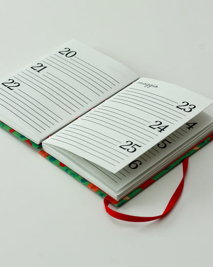 Agenda delle ricorrenze foliage coreano (copta con elastico)