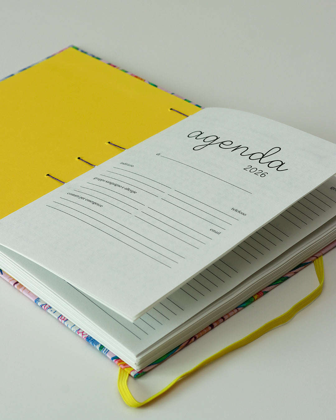 Agenda 2026 flora caraibica (copta con elastico)