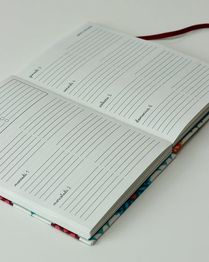 Agenda 2026 geometrie colorate (copta con elastico)