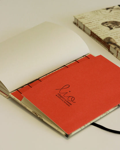 Quaderno Appunti, Formato A5, Algacarta, animali del bosco (con elastico e busta)