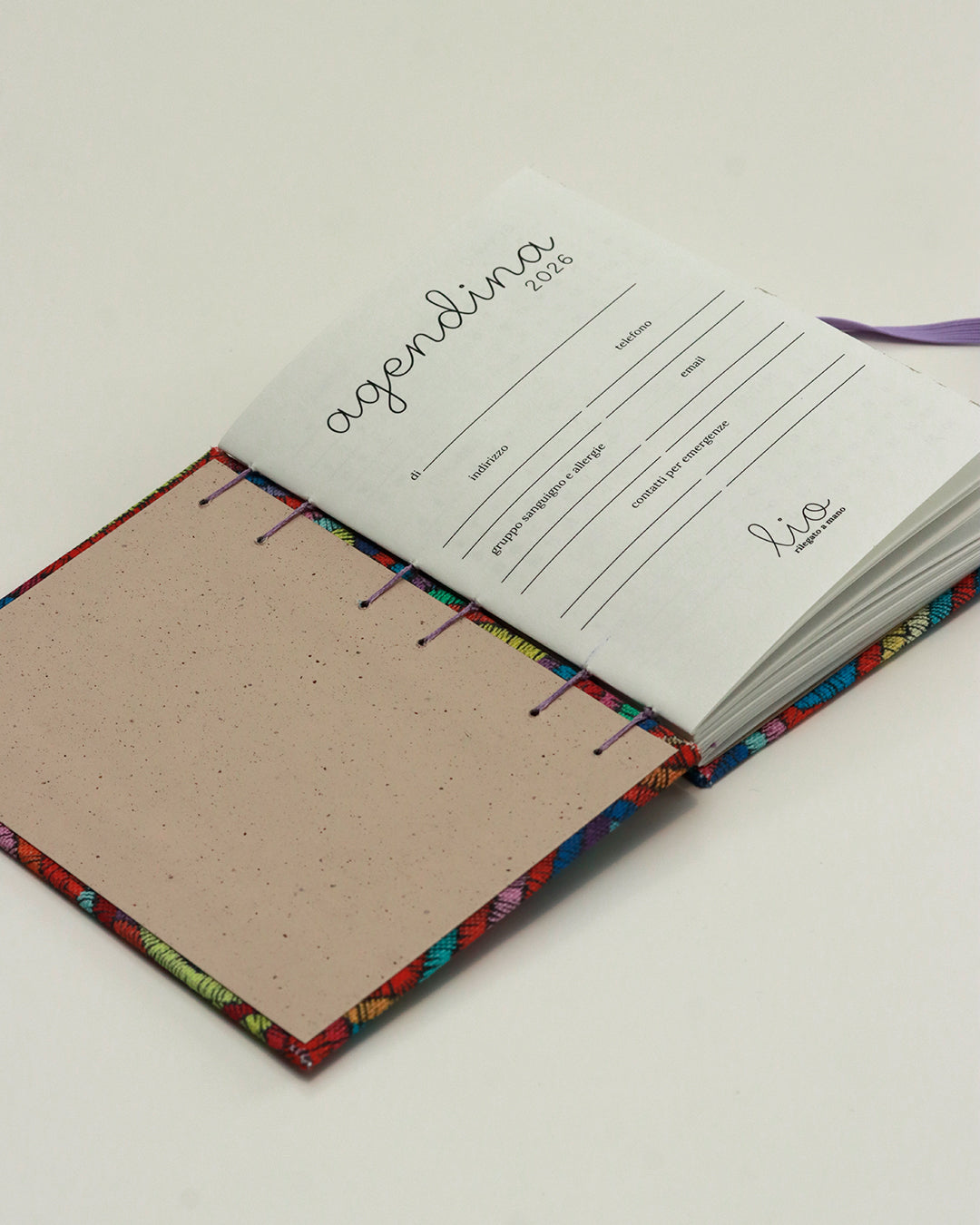 Agendina 2026 mille colori (copta con elastico)