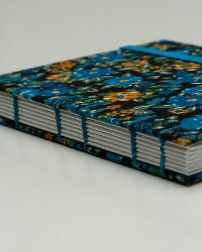 Agendina 2026 fiori gialli e blu (copta con elastico)