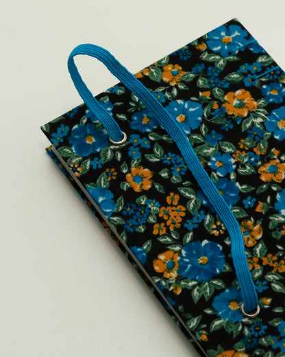 Agendina 2026 fiori gialli e blu (copta con elastico)