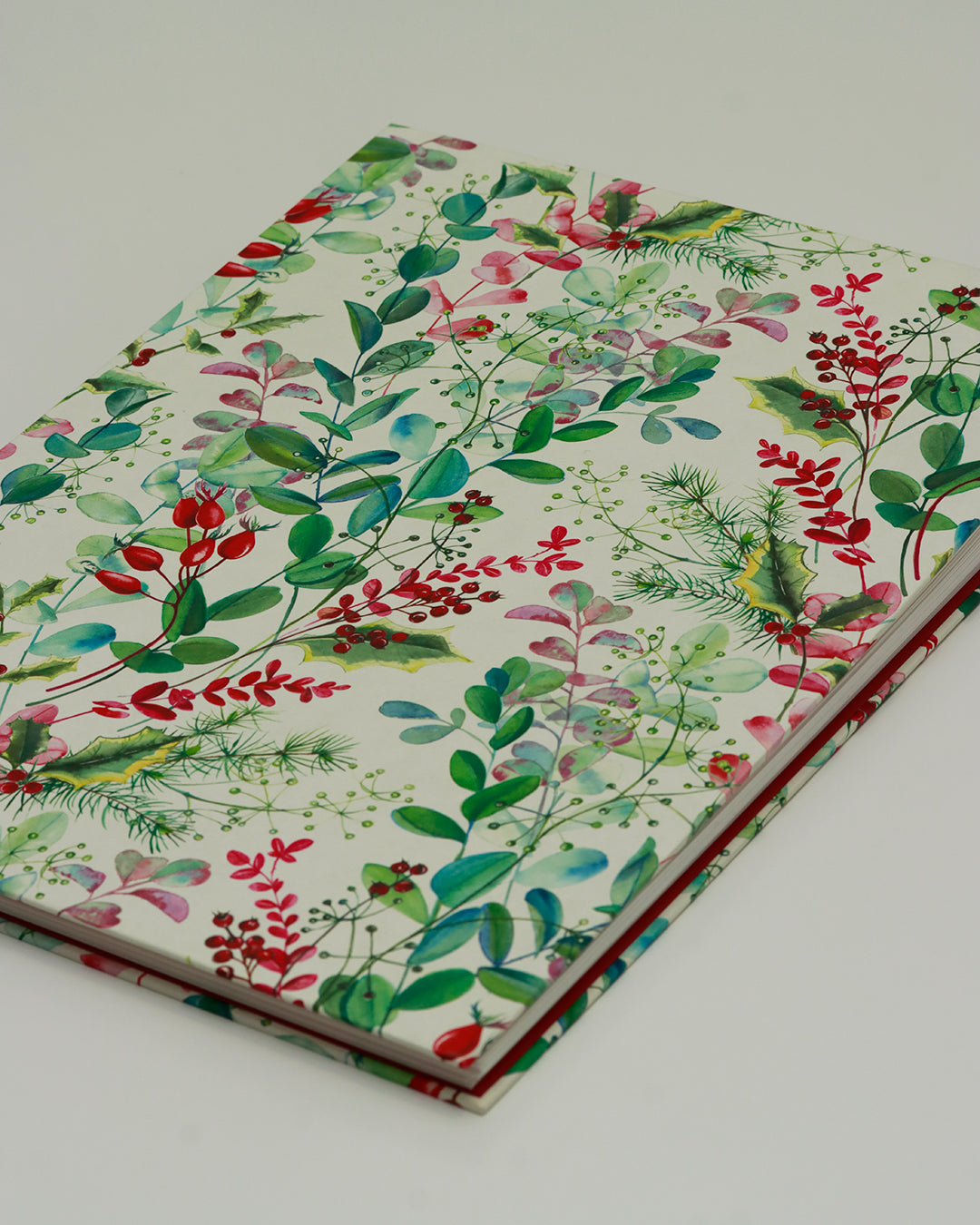 Quaderno grande Acquarello (Hahnemühle 100% cotone, cold pressed) Composizione floreale di Natale