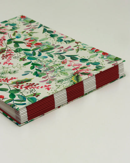 Quaderno grande Acquarello (Hahnemühle 100% cotone, cold pressed) Composizione floreale di Natale