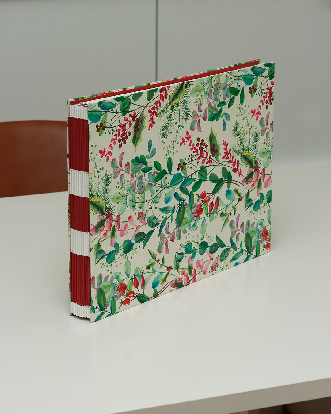 Quaderno grande Acquarello (Hahnemühle 100% cotone, cold pressed) Composizione floreale di Natale