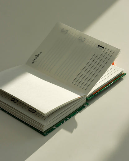 Agenda delle ricorrenze zucche (copta con elastico e busta)