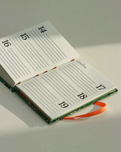 Agenda delle ricorrenze zucche (copta con elastico e busta)