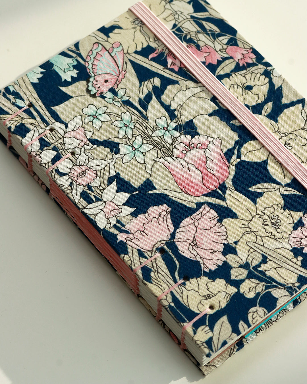 Agenda delle ricorrenze prato incantato blu (mix-copta francese con elastico e busta)